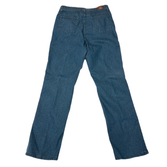 Dark blue Lee leopard print classic fit at the waist jeans - Picture 4 of 12